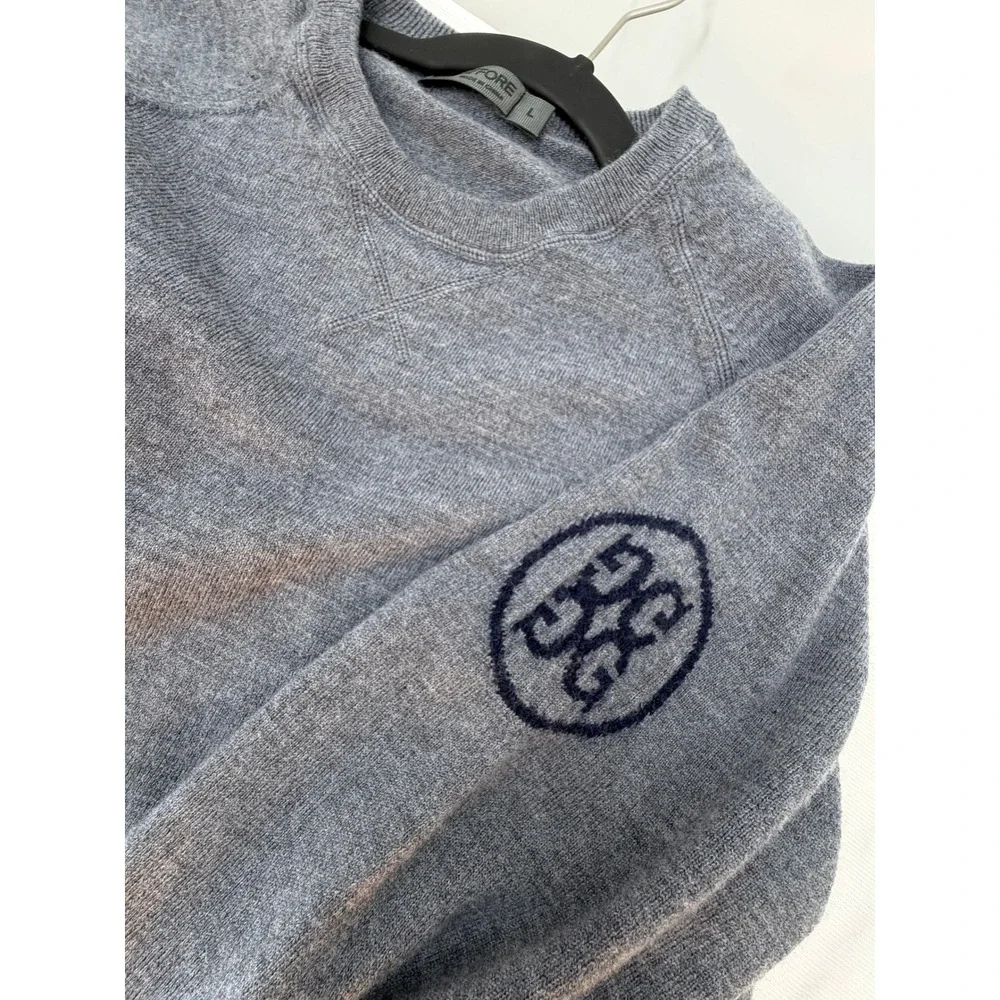 G/Fore Golfcore 100% Wool Crewneck Sweater Mens Large Gray Old Money Preppy
